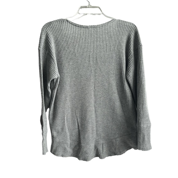 Nordstrom Caslon Hi/Lo waffle Knit Top - Picture 2 of 4